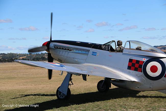 P-51 Mustang at Napier airport, February 2015.
