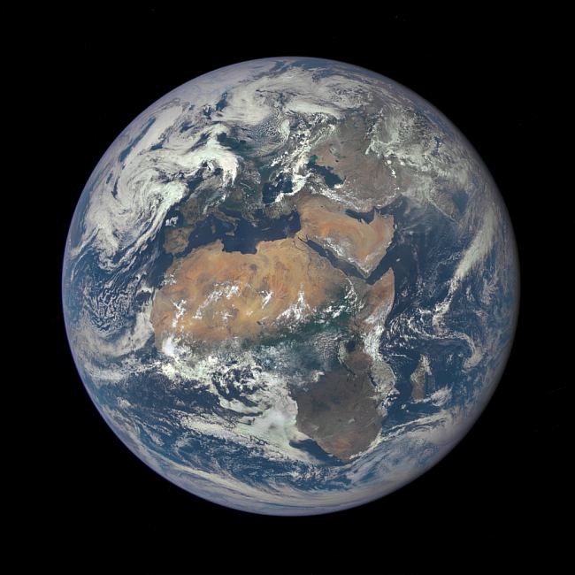 A beautiful picture from the other week of Earth from 1.6 million km sunwards. NASA, public domain.