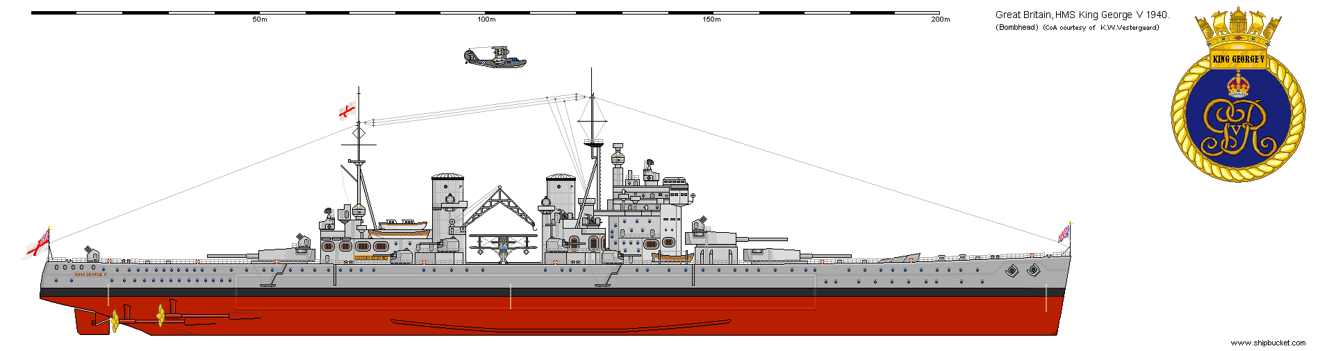 King George V - via shipbucket, by Bombhead, cc license